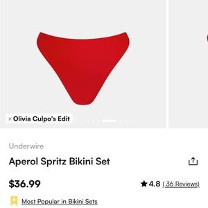 Cupshe Red Bikini Set